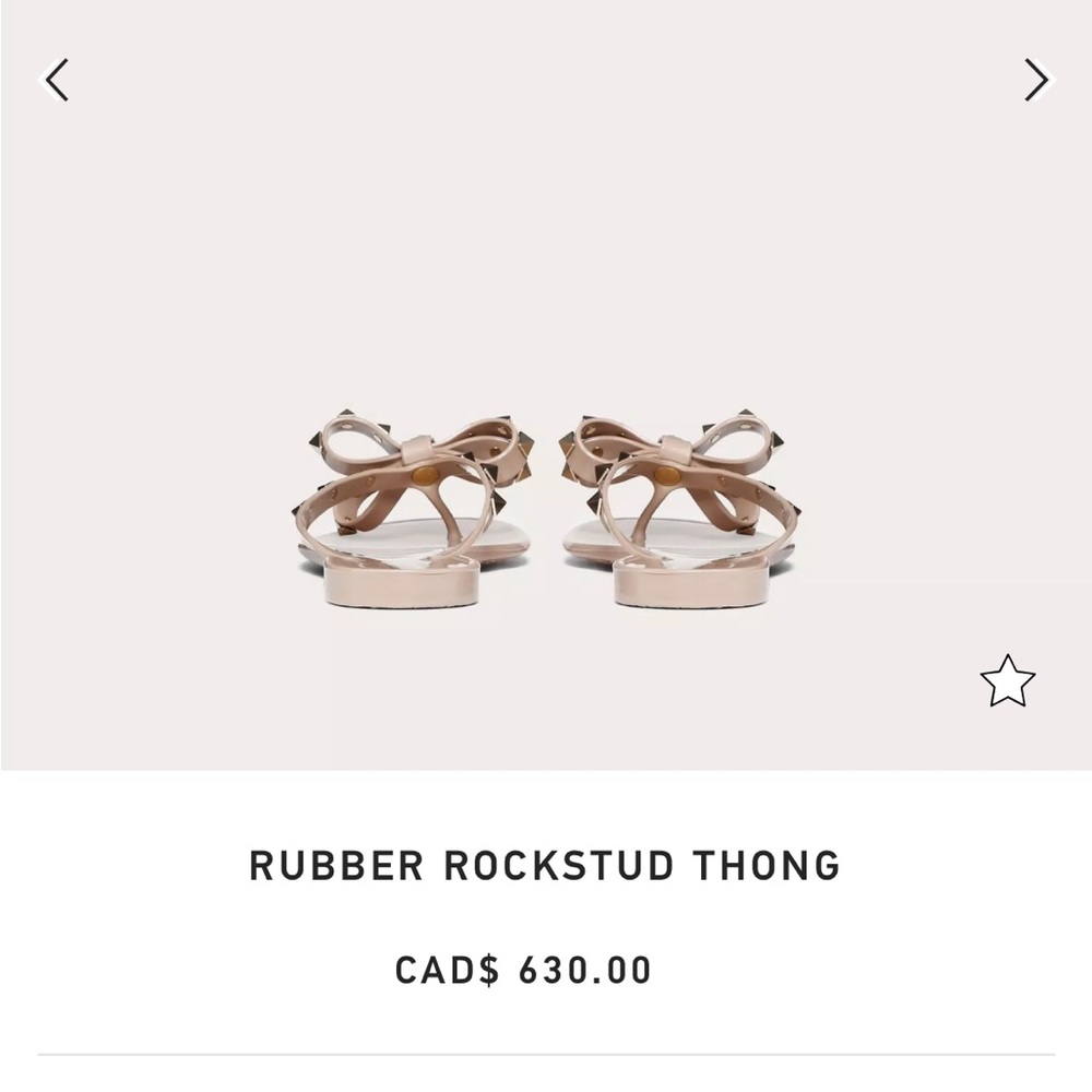 VALENTINO RUBBER ROCKSTUD THONG - Picture 6 of 8